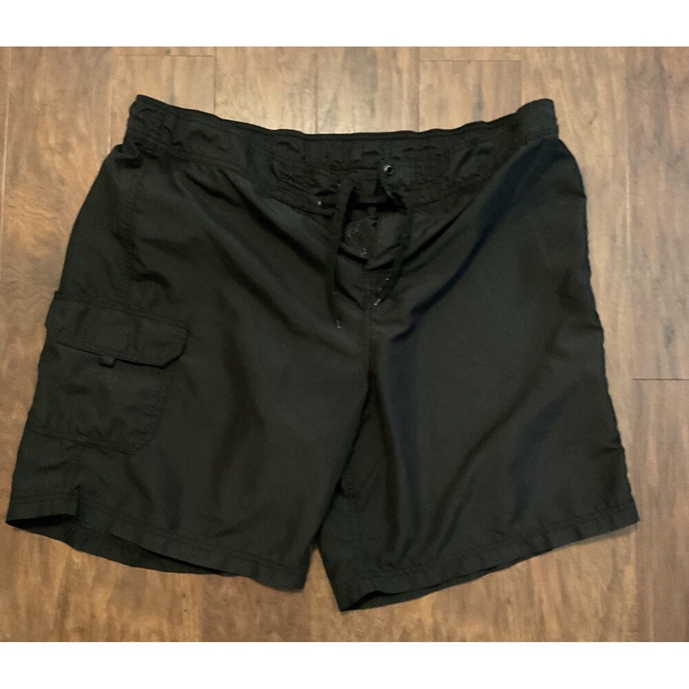 Kanu Surf Womens Swim Trunks 2X Black